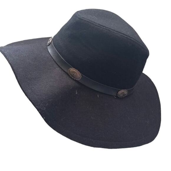 Boho Banded Felt Hat Black OS - Picture 2 of 5